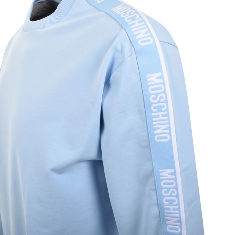 Image number 5 for Moschino Tape Logo Sweatshirt Blue