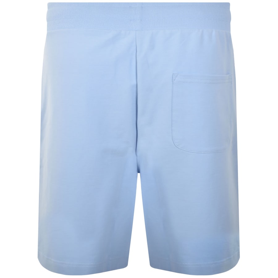 Image number 3 for Moschino Tape Logo Shorts Blue