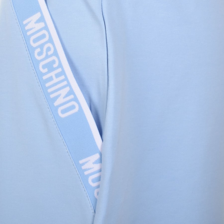 Image number 5 for Moschino Tape Logo Shorts Blue