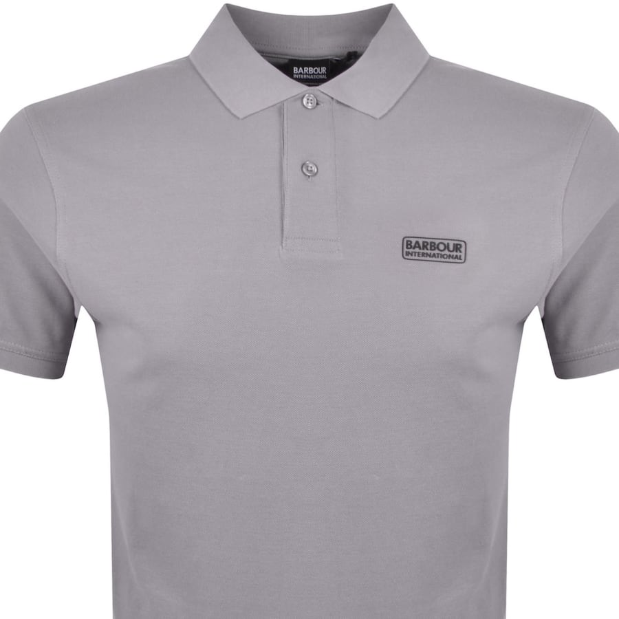 Image number 2 for Barbour International Essential Polo Grey
