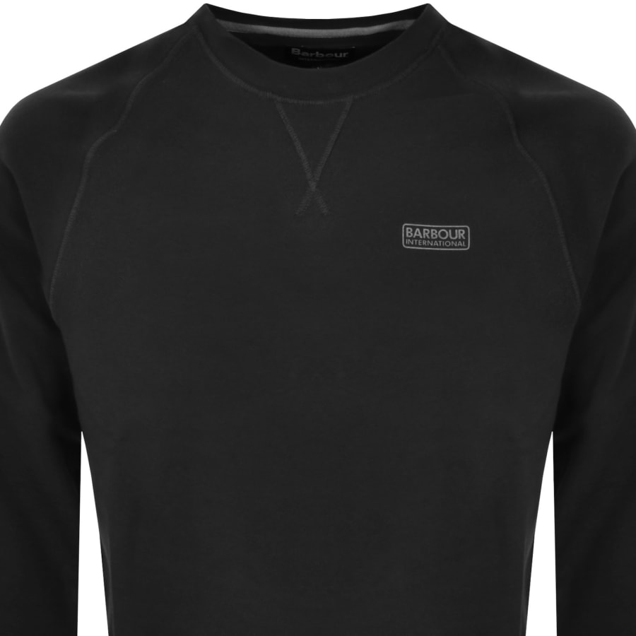 Image number 2 for Barbour International Crew Neck Sweatshirt Black