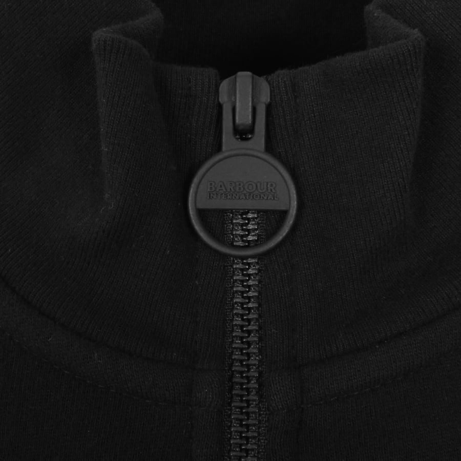 Image number 4 for Barbour International Half Zip Sweatshirt Black