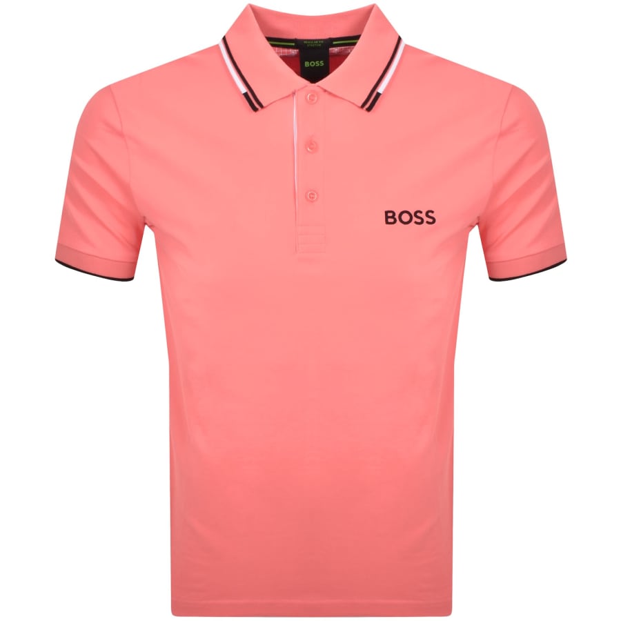 Image number 1 for BOSS Paddy Pro Polo T Shirt Pink