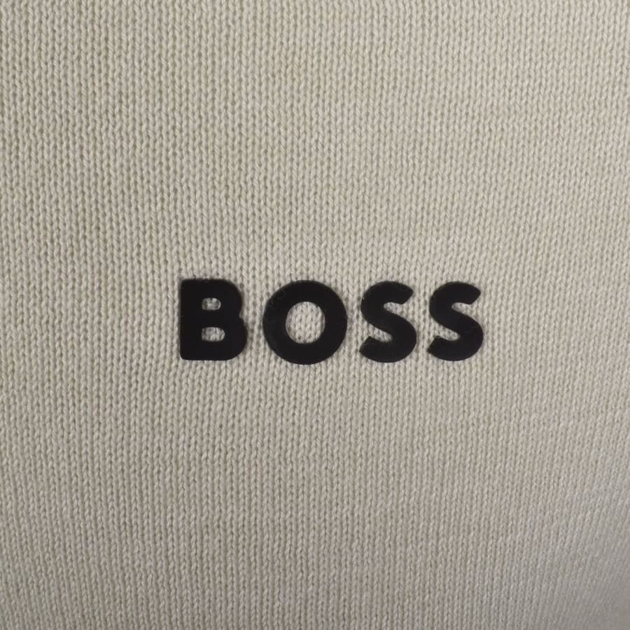 Image number 3 for BOSS Momentum Lite Knit Jumper Beige