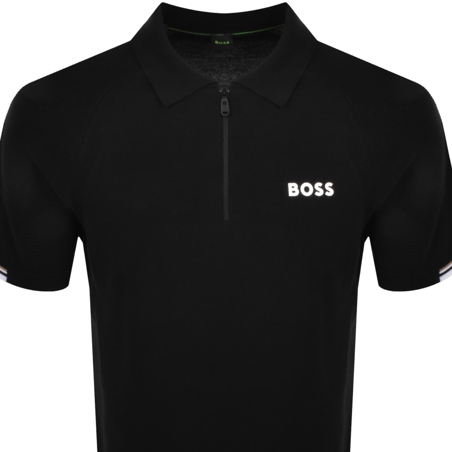 Image number 2 for BOSS K Perform Max Knit Polo Black