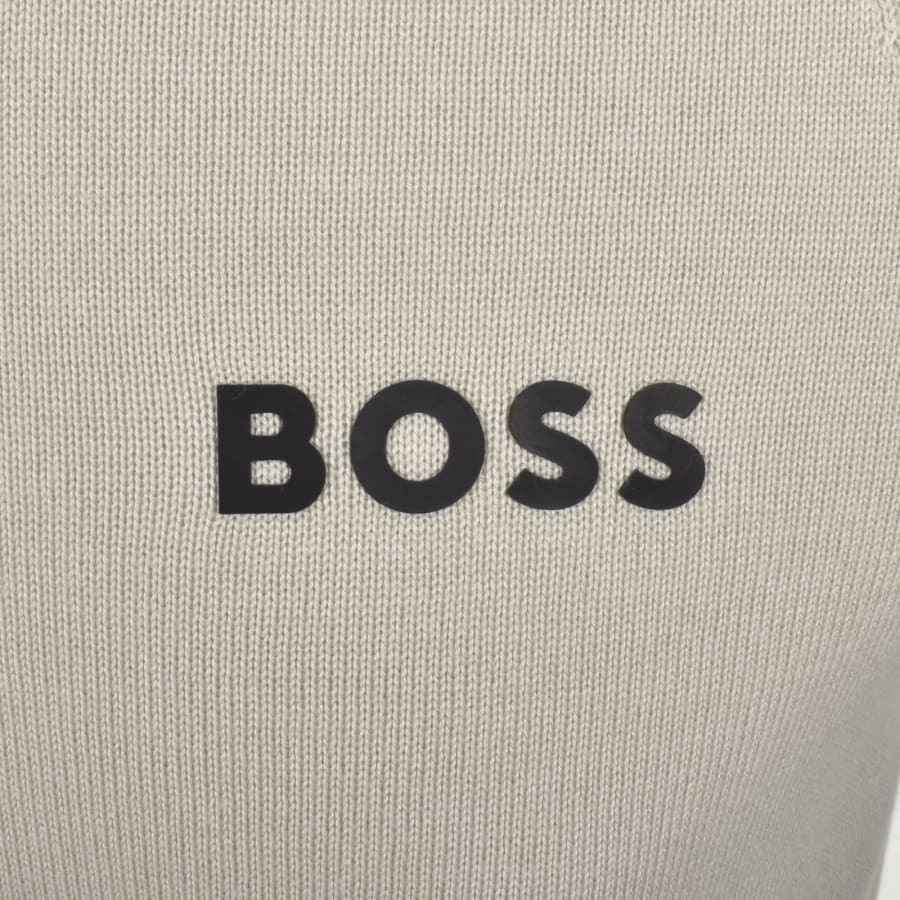 Image number 3 for BOSS K Perform Max Knit Polo Beige