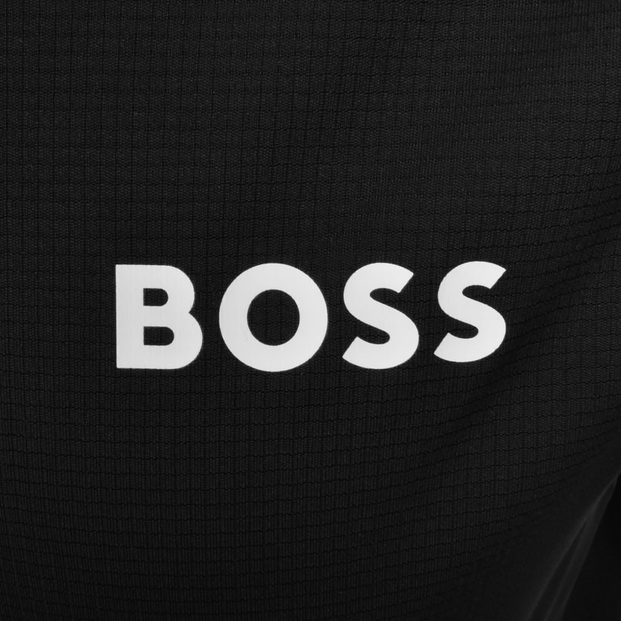 Image number 4 for BOSS Pariq Ripstop Slim Fit Polo T Shirt Black