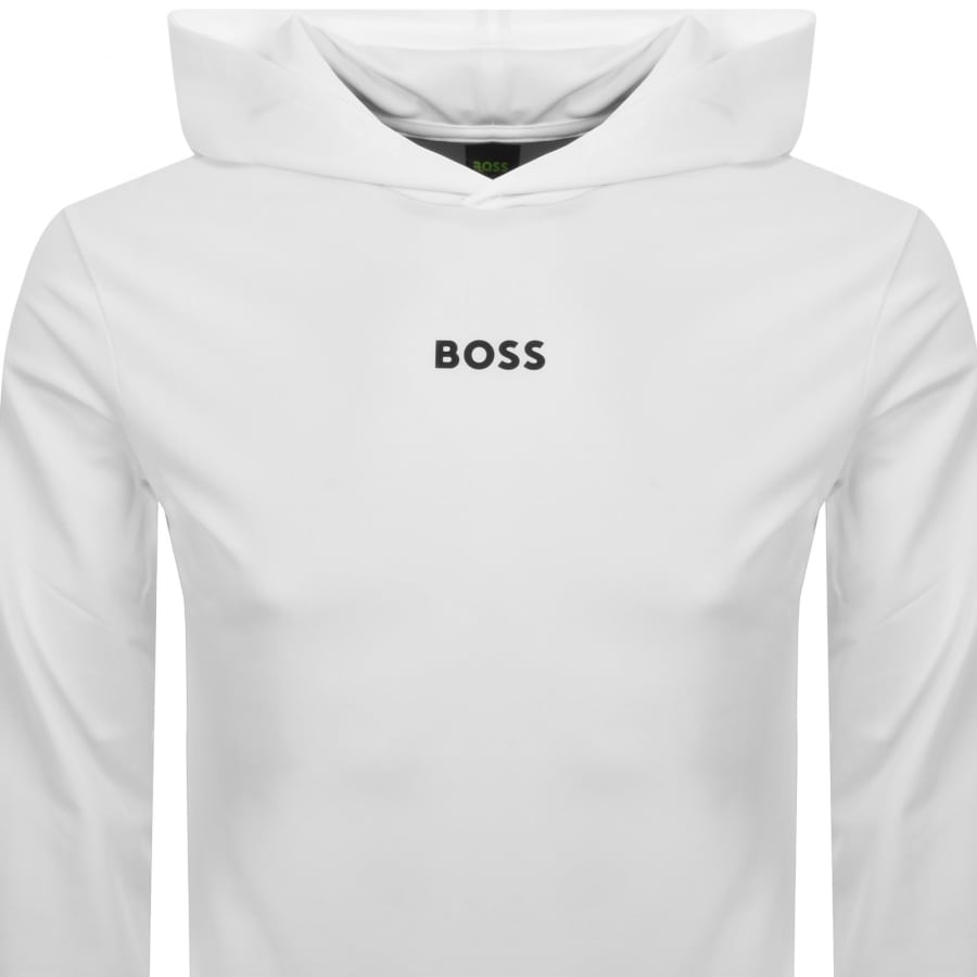 Image number 2 for BOSS Scott Lightweight Hoodie White