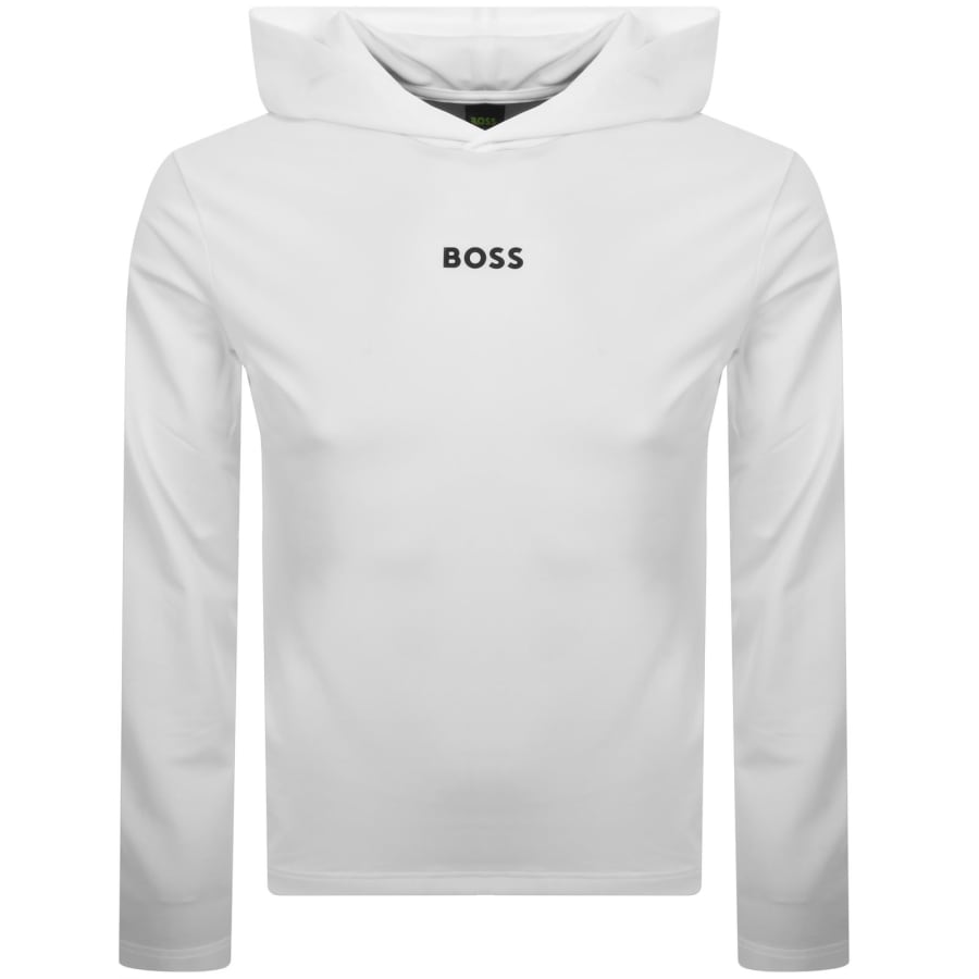 Image number 1 for BOSS Scott Lightweight Hoodie White