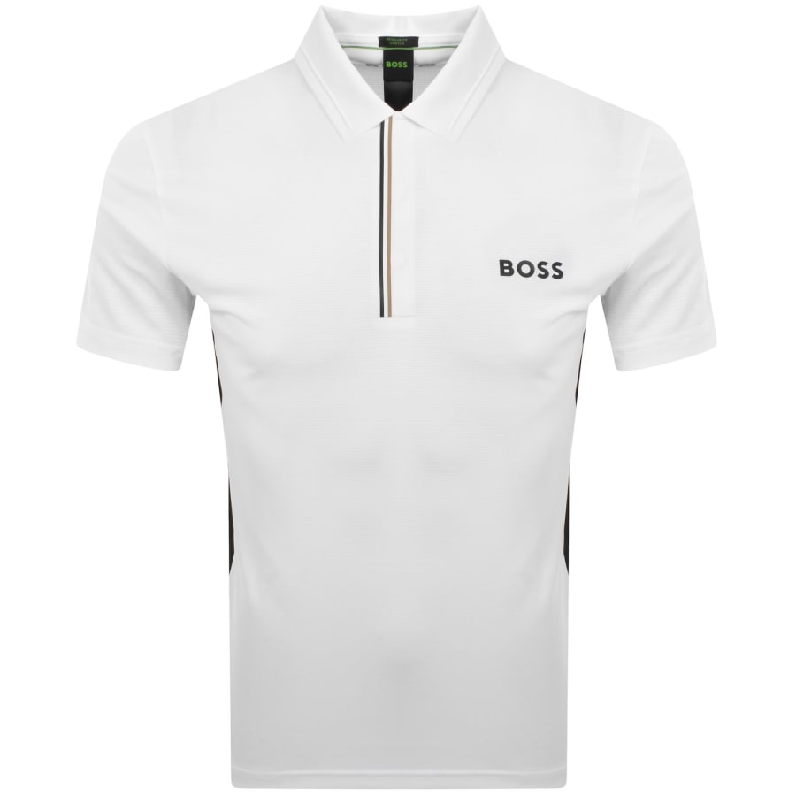 Image number 1 for BOSS Paddytech Pro Polo T Shirt White