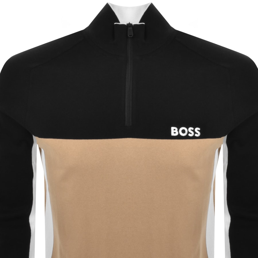 Image number 3 for BOSS Hydro X Half Zip Jumper Black