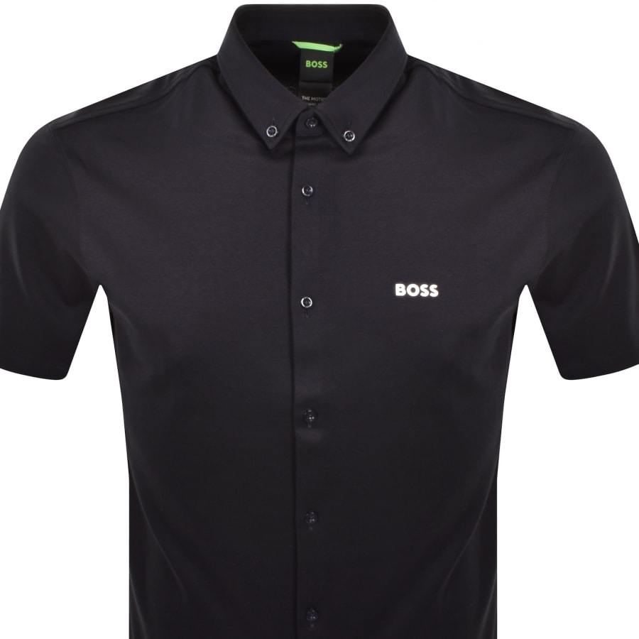 Image number 2 for BOSS B Motion Short Sleeve Shirt Navy