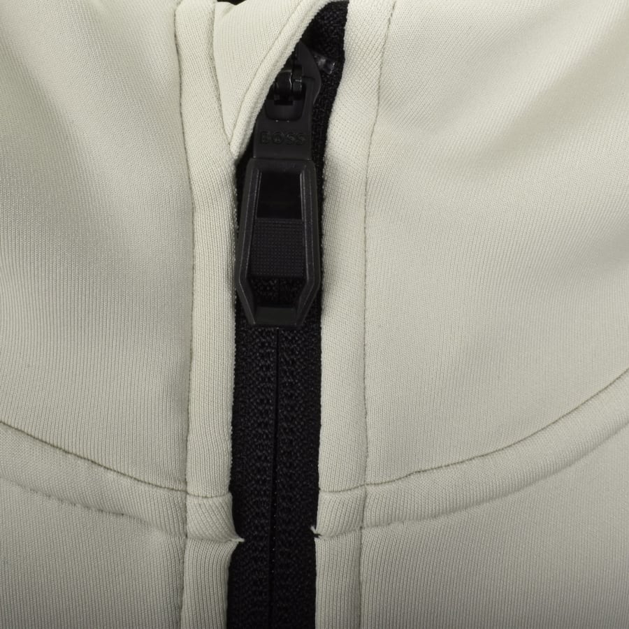 Image number 4 for BOSS Sicon Active Full Zip Hoodie Beige