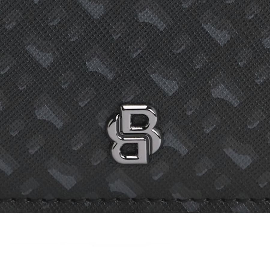 Image number 3 for BOSS Icon Monogram Card Holder Black