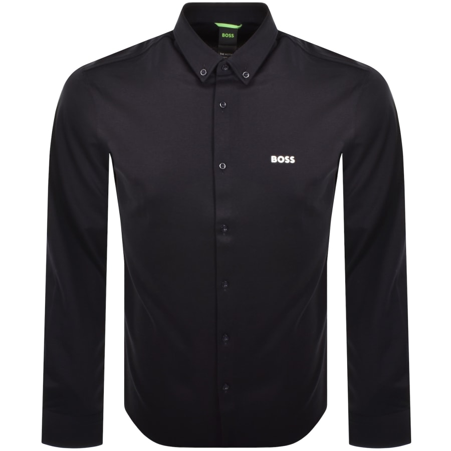 Image number 1 for BOSS B Motion Long Sleeve Shirt Navy