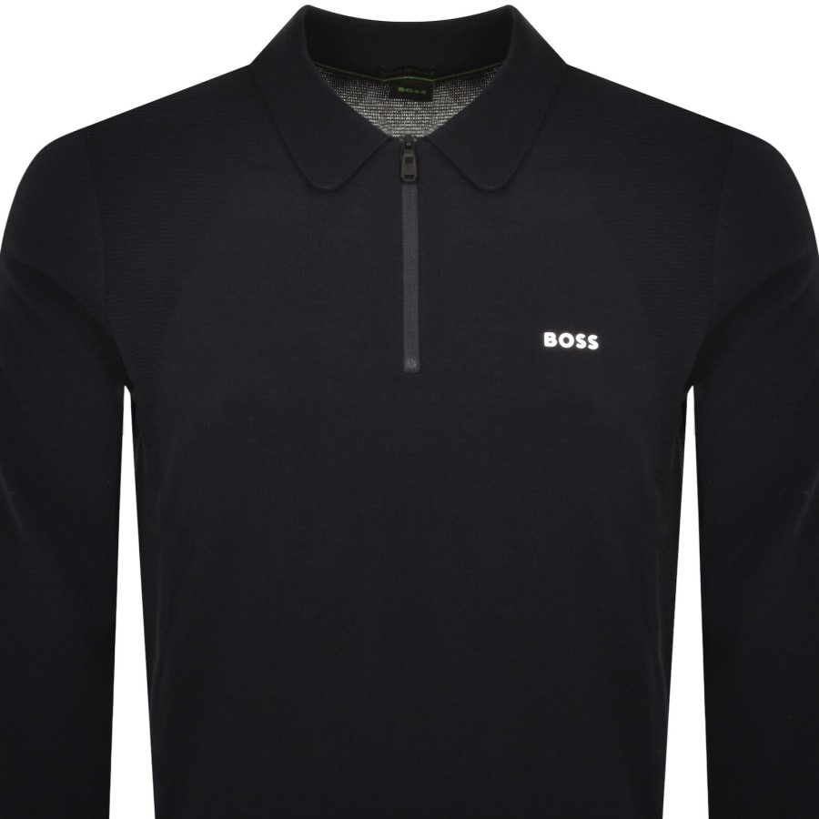 Image number 2 for BOSS Momentum Lite Knit Jumper Blue