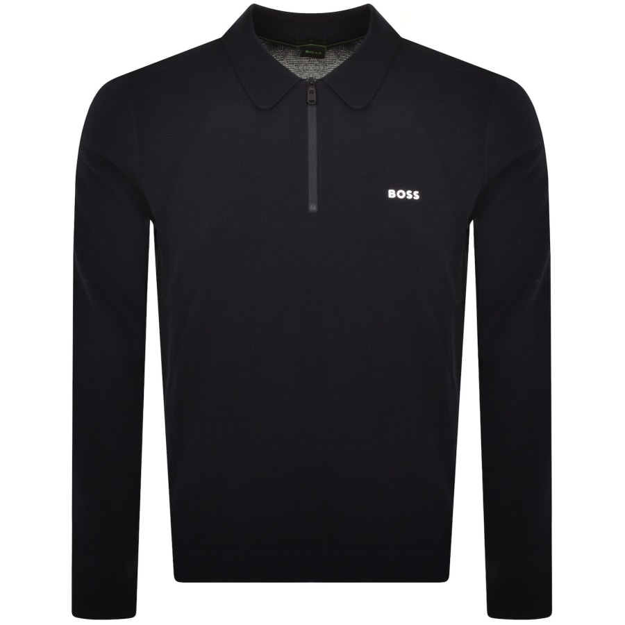 Image number 1 for BOSS Momentum Lite Knit Jumper Blue