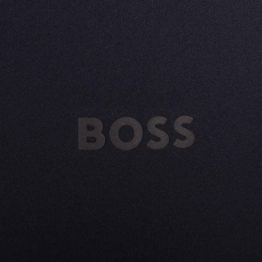 Image number 3 for BOSS Quarter Zip Active Sweatshirt Blue