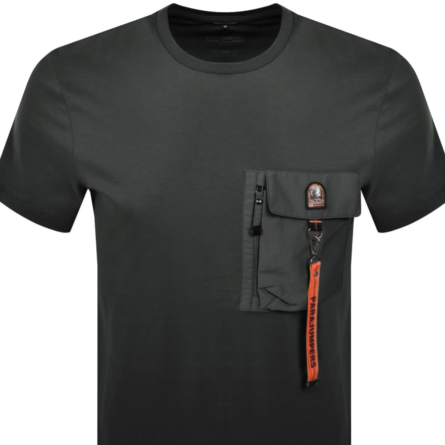 Image number 2 for Parajumpers Mojave Pocket T Shirt Green