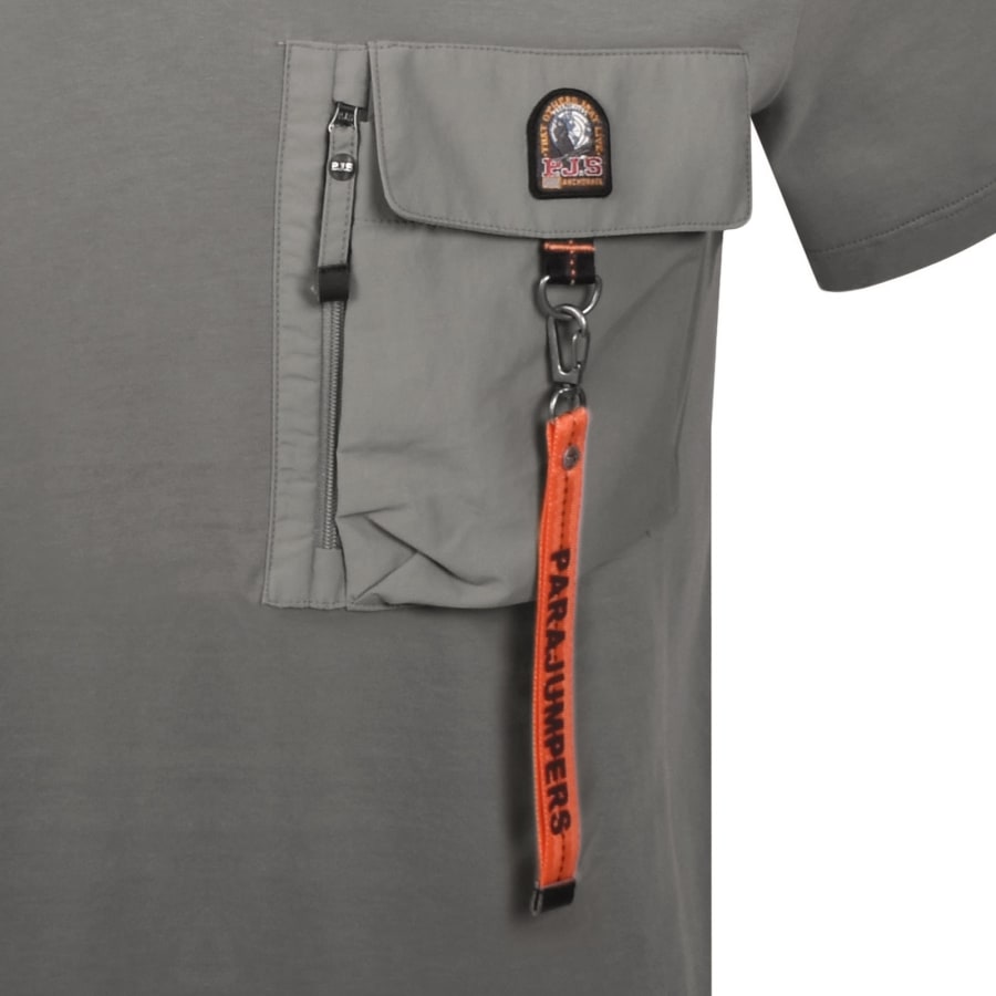 Image number 3 for Parajumpers Mojave Pocket T Shirt Green