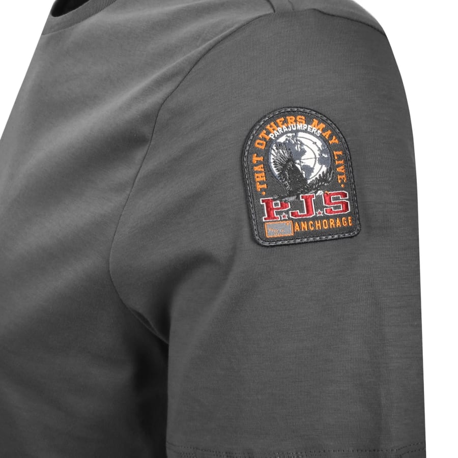 Image number 4 for Parajumpers Shispare T Shirt Grey