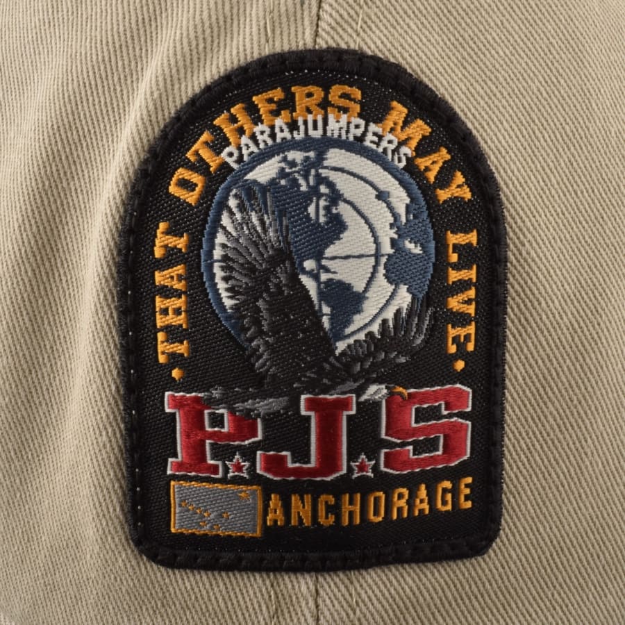 Image number 4 for Parajumpers Logo Cap Beige
