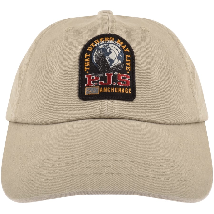 Image number 1 for Parajumpers Logo Cap Beige