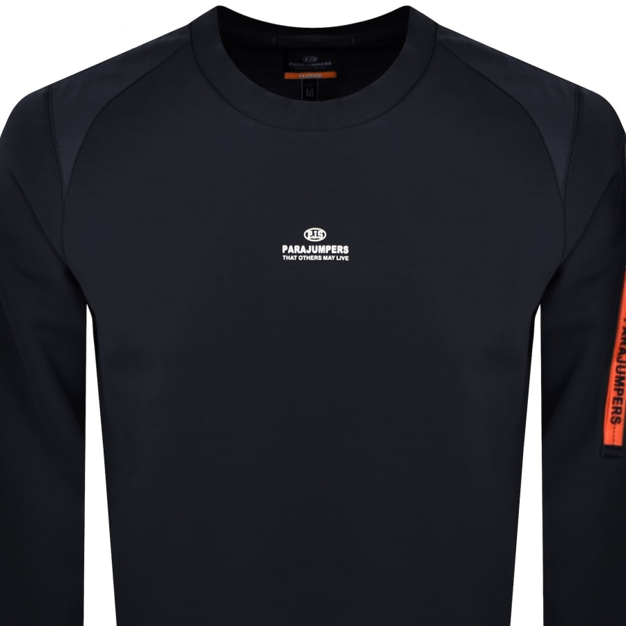 Image number 3 for Parajumpers Sabre Basic Sweatshirt Navy