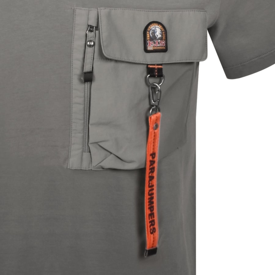 Image number 3 for Parajumpers Rescue Polo T Shirt Grey