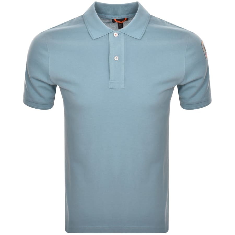 Image number 2 for Parajumpers Gangapuma Polo T Shirt Blue