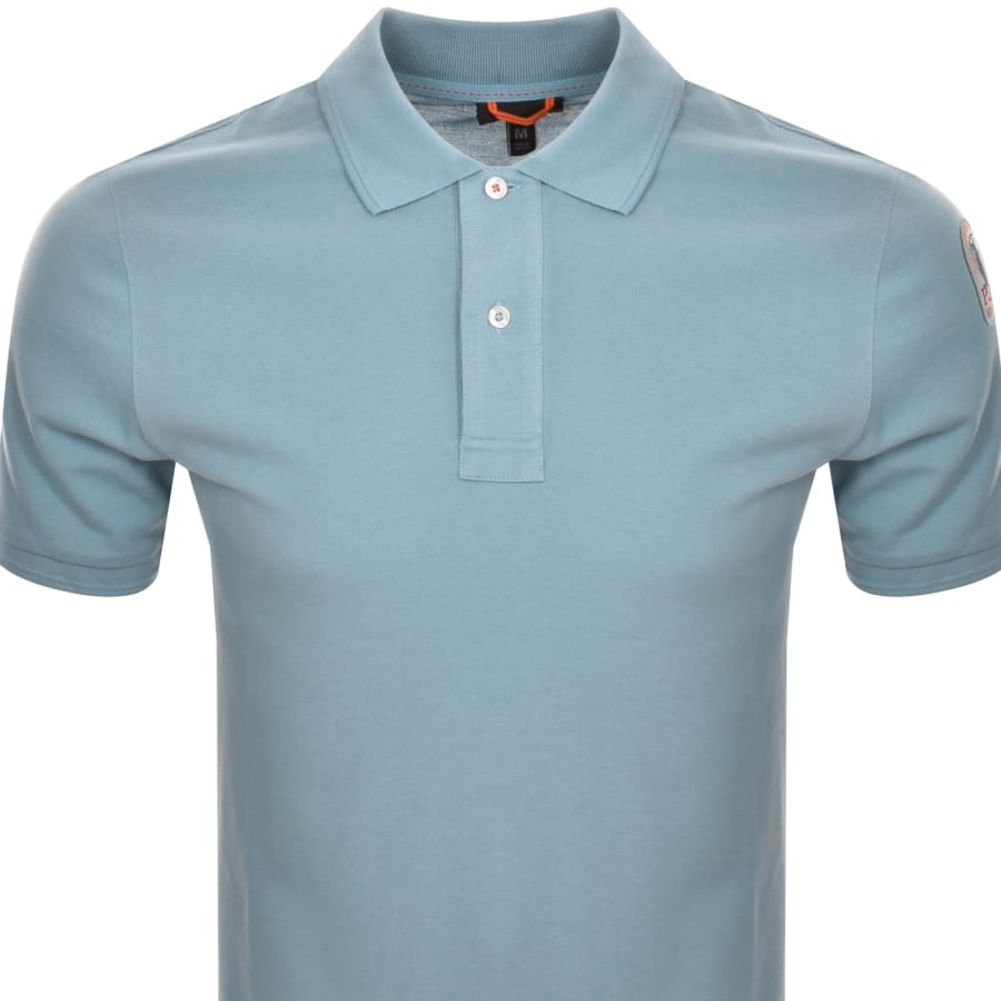 Image number 3 for Parajumpers Gangapuma Polo T Shirt Blue