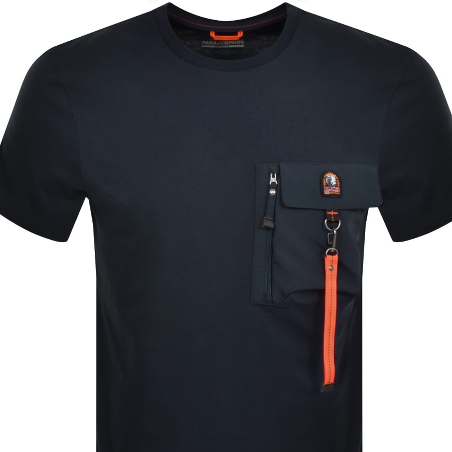 Image number 2 for Parajumpers Mojave Pocket T Shirt Navy