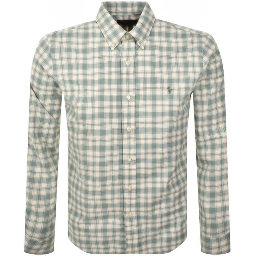 Image number 1 for Ralph Lauren Check Long Sleeve Shirt Green