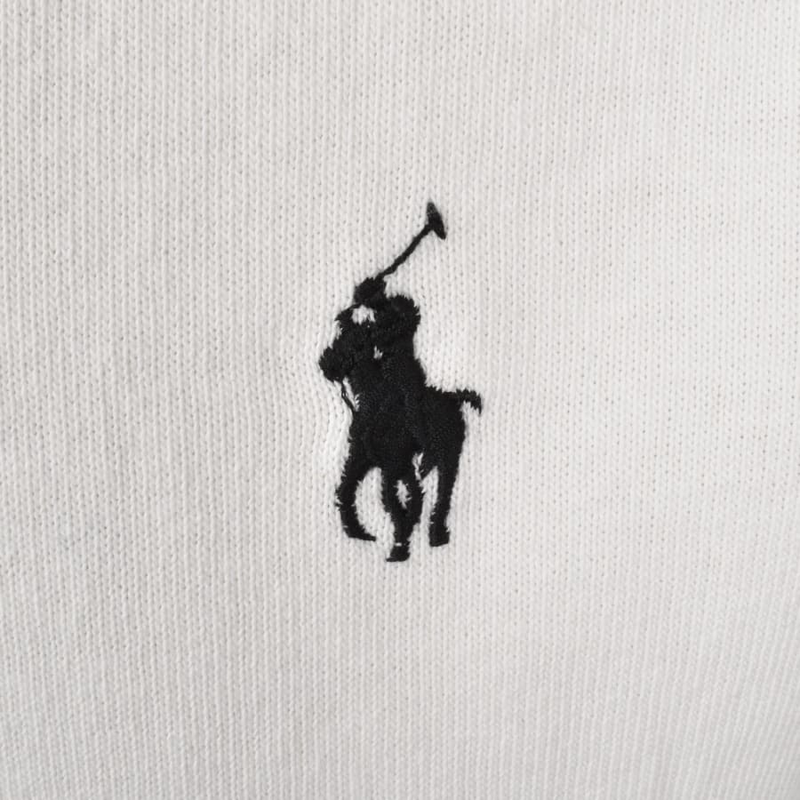 Image number 4 for Ralph Lauren Logo Crew Neck T Shirt Off White