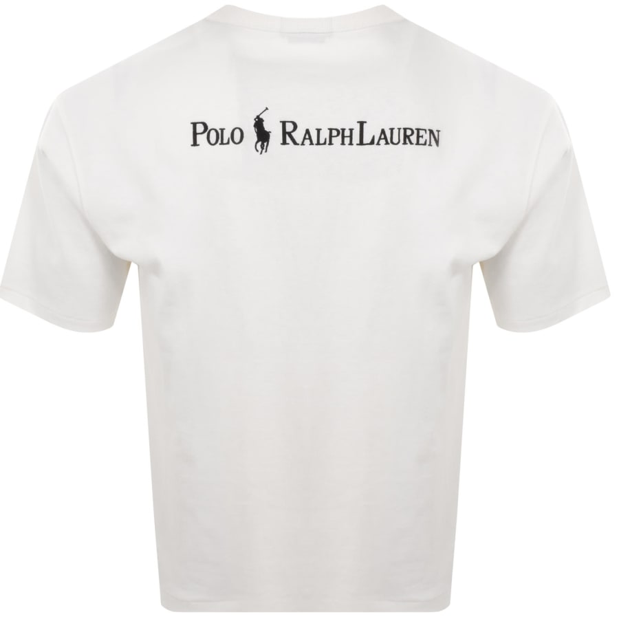 Image number 5 for Ralph Lauren Logo Crew Neck T Shirt Off White