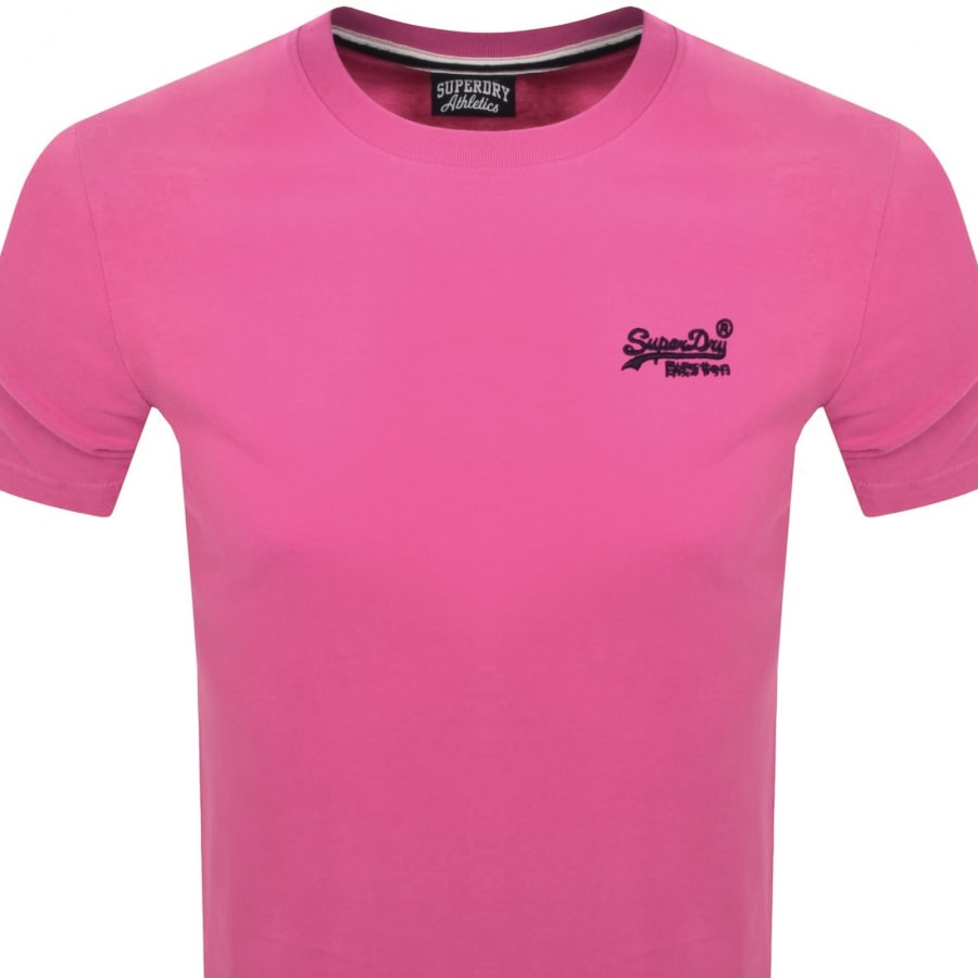 Image number 2 for Superdry Essential Logo T Shirt Pink