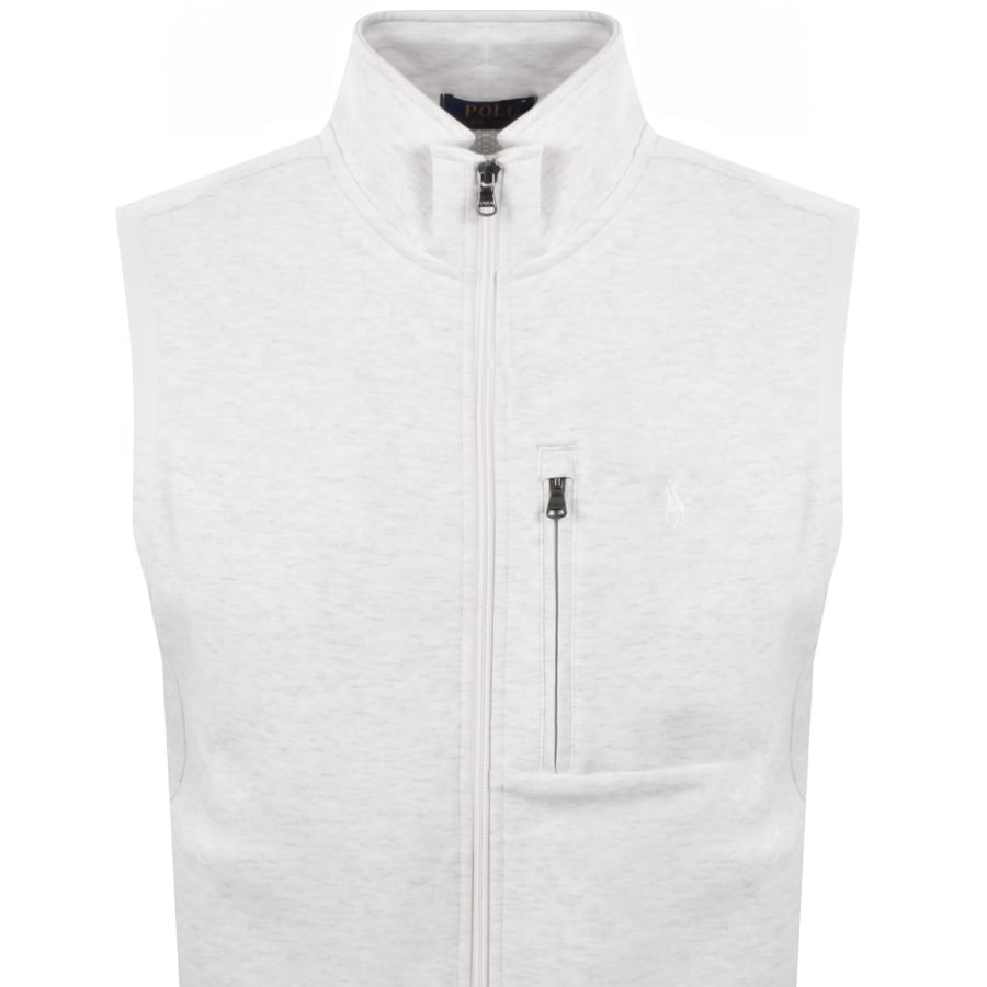 Image number 2 for Ralph Lauren Full Zip Gilet Grey