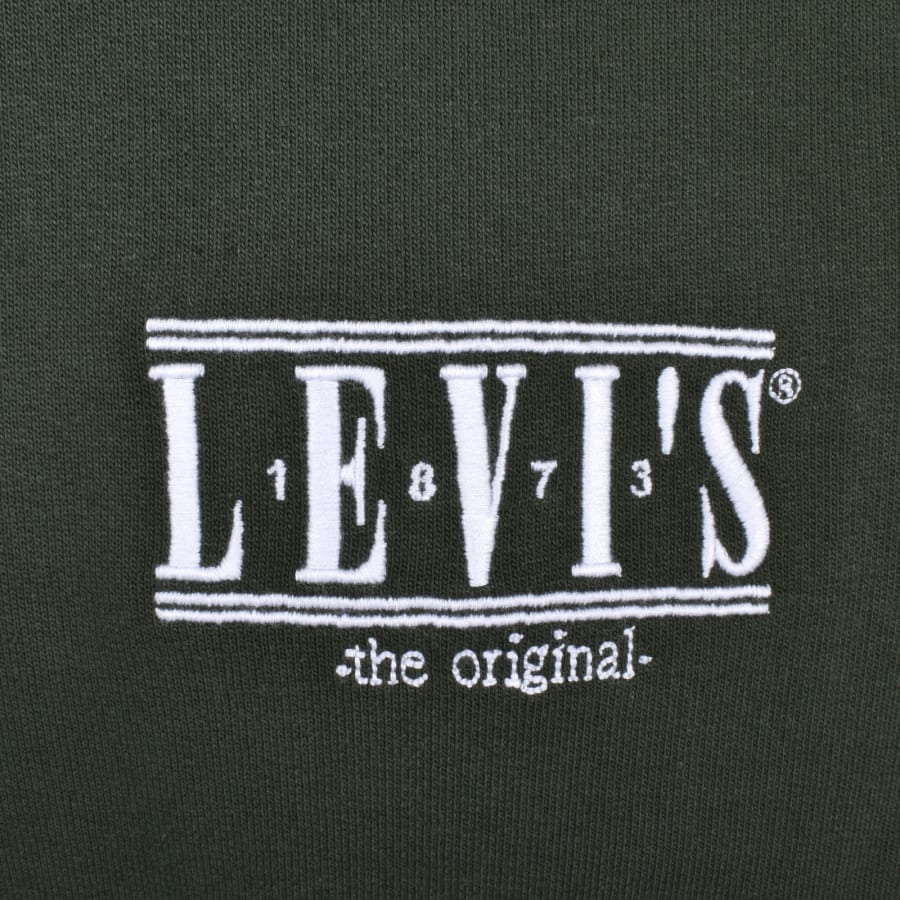 Image number 3 for Levis Relaxed Logo Hoodie Green