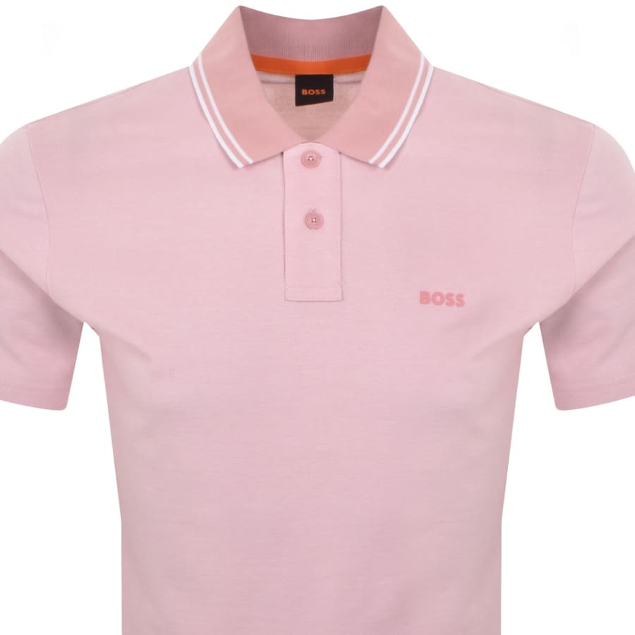 Image number 2 for BOSS Oxford New Polo T Shirt Pink