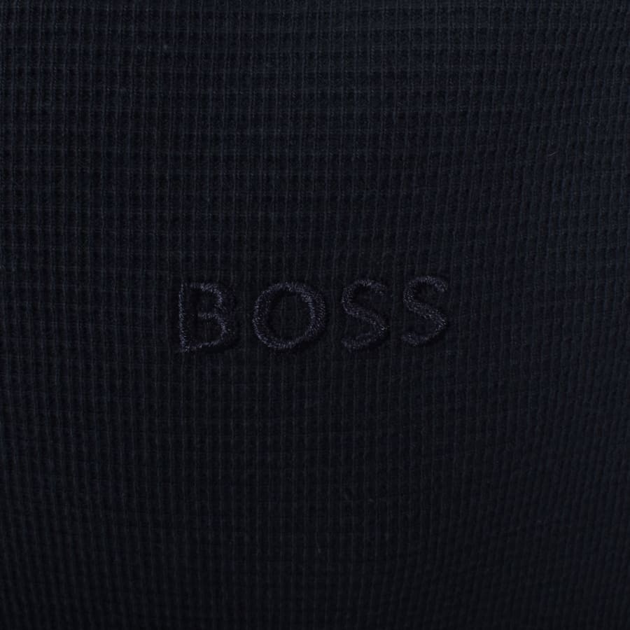 Image number 3 for BOSS Waffle Oversized Shirt Navy