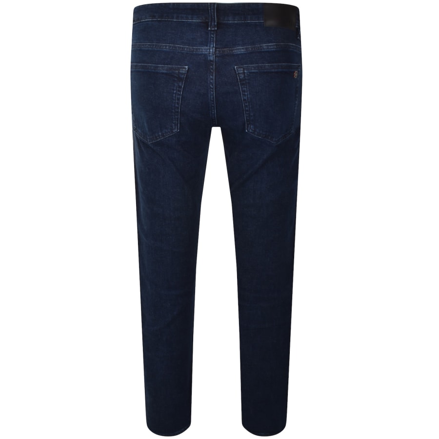 Image number 3 for BOSS Delaware Slim Fit Jeans Dark Wash Blue