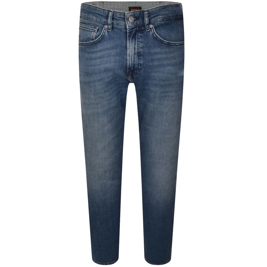 Image number 2 for BOSS Onyx Slim Tapered Fit Mid Wash Jeans Blue