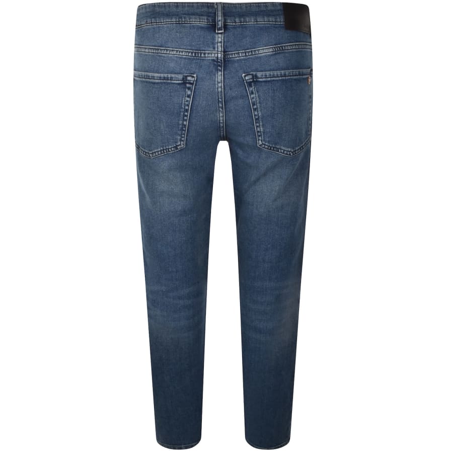 Image number 3 for BOSS Onyx Slim Tapered Fit Mid Wash Jeans Blue