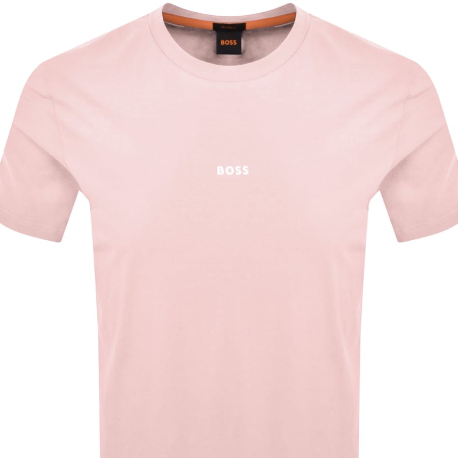 Image number 2 for BOSS TChup Logo T Shirt Pink