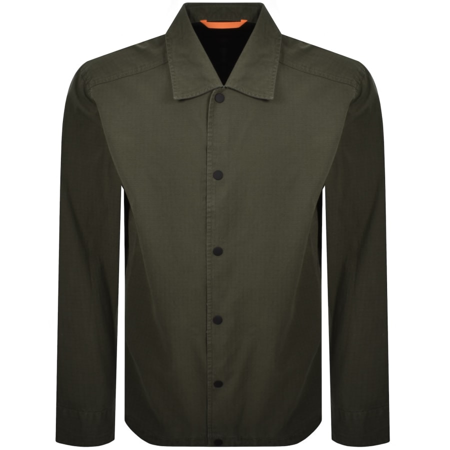 Image number 2 for BOSS Labib Overshirt Green