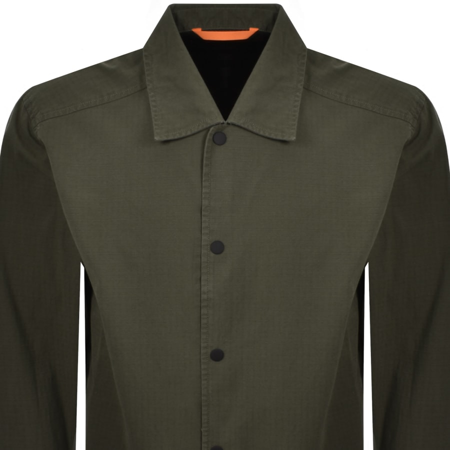 Image number 3 for BOSS Labib Overshirt Green