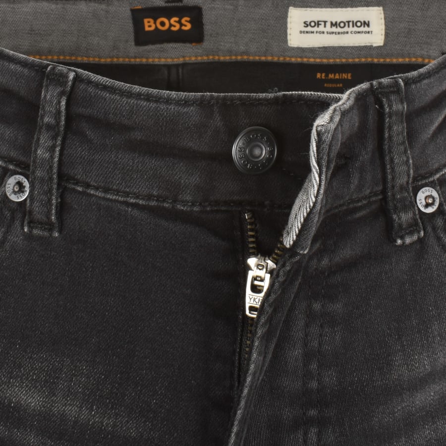 Image number 5 for BOSS Maine Regular Fit Jeans Black