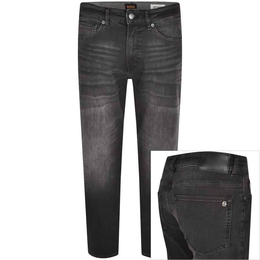 Image number 1 for BOSS Maine Regular Fit Jeans Black