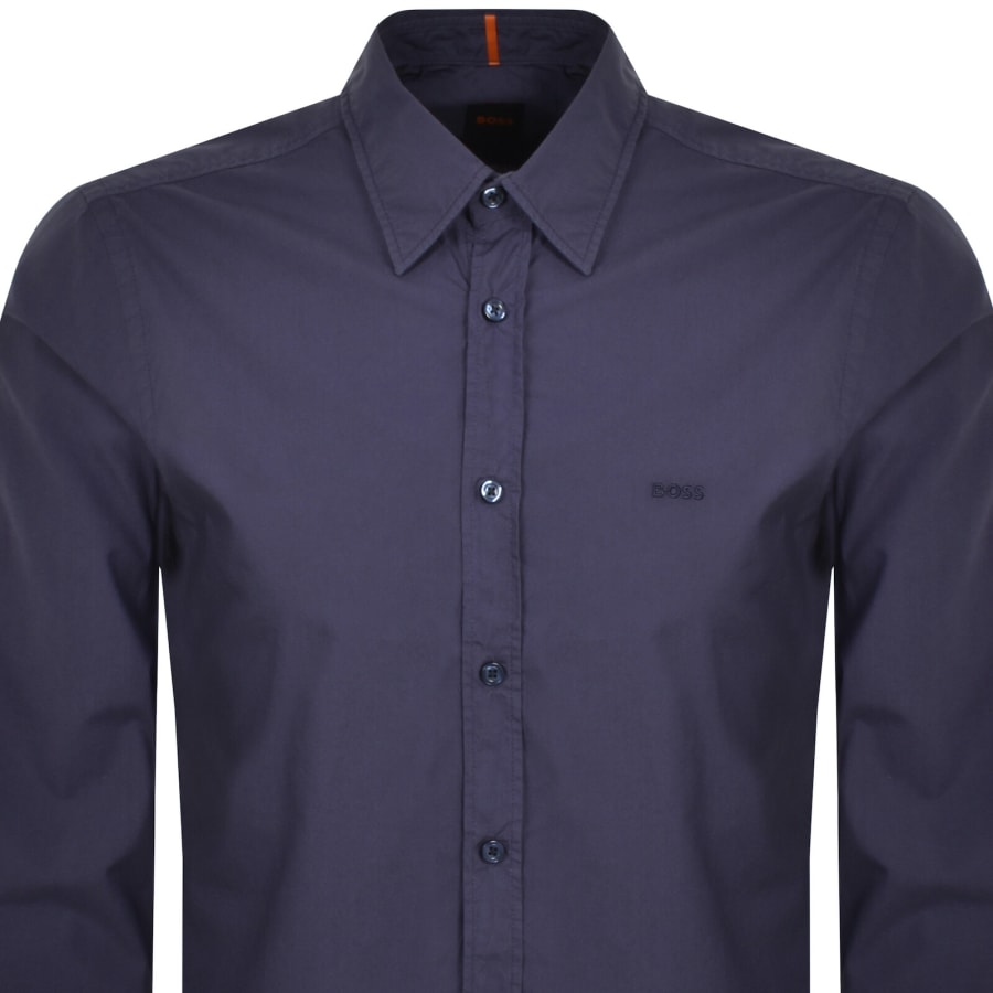 Image number 2 for BOSS Relegant 6 Regular Fit Shirt Blue