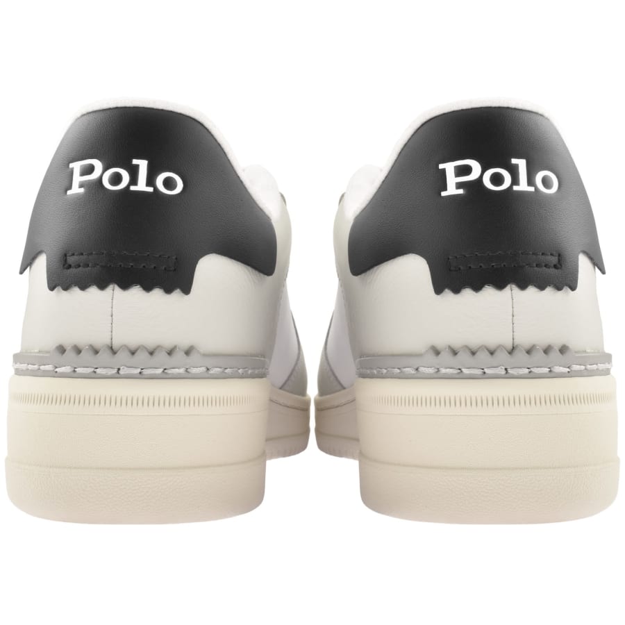Image number 2 for Ralph Lauren Masters CRT Trainers Cream